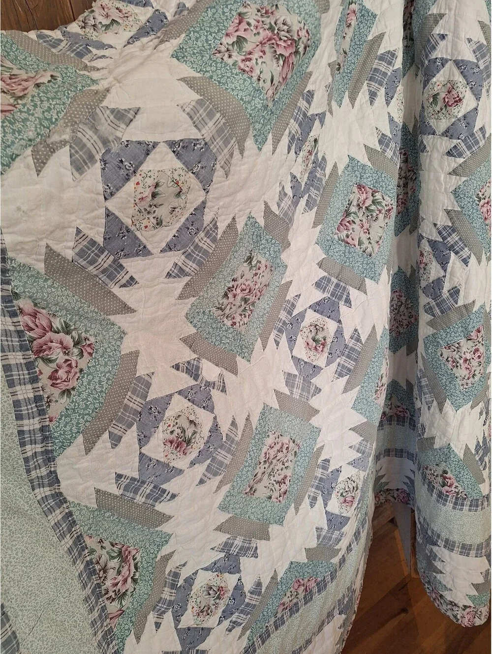 Vintage quilt, farmhouse, cottage, 77